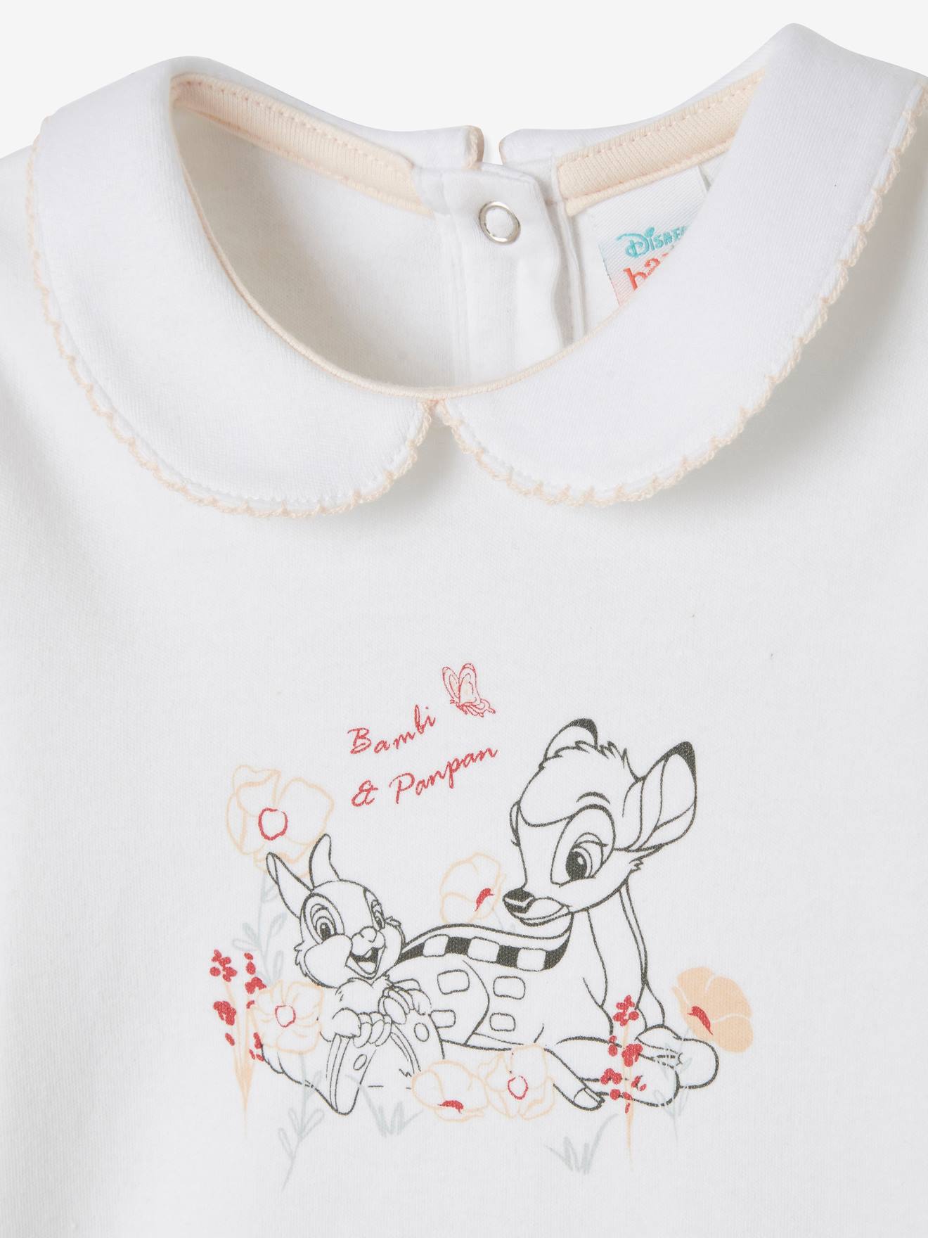 Lot de 2 bodies bébé fille DS Bambi® manches longues rose