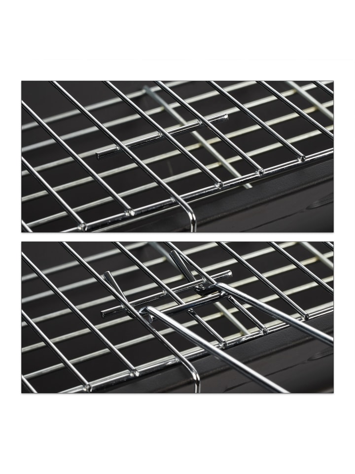 relaxdays Klappgrill in Schwarz - (B)45,5x (H)30 x (T)30 cm günstig kaufen onesize
