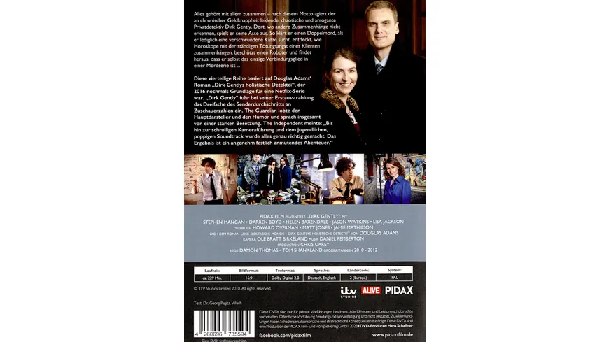 Dirk Gently / Die komplette Miniserie nach dem Kultroman von Douglas Adams (Pidax Serien-Klassiker)  [2 DVDs]