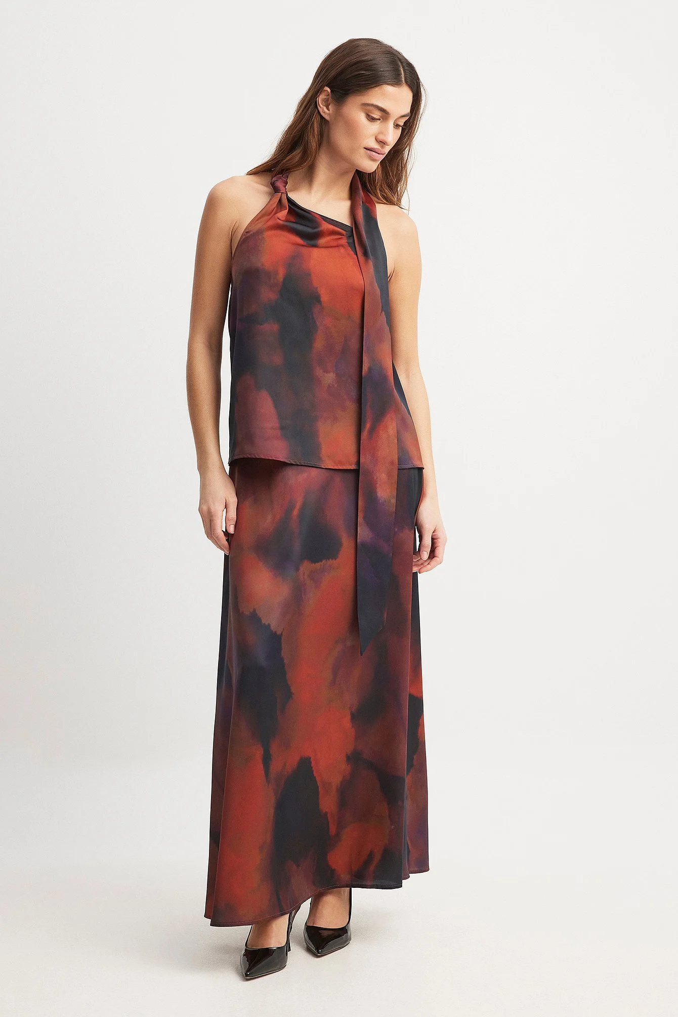 Satin-Slip Maxirock