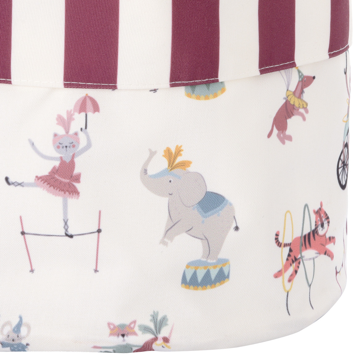 Großer Aufbewahrungskorb mit Zirkus-Motiv