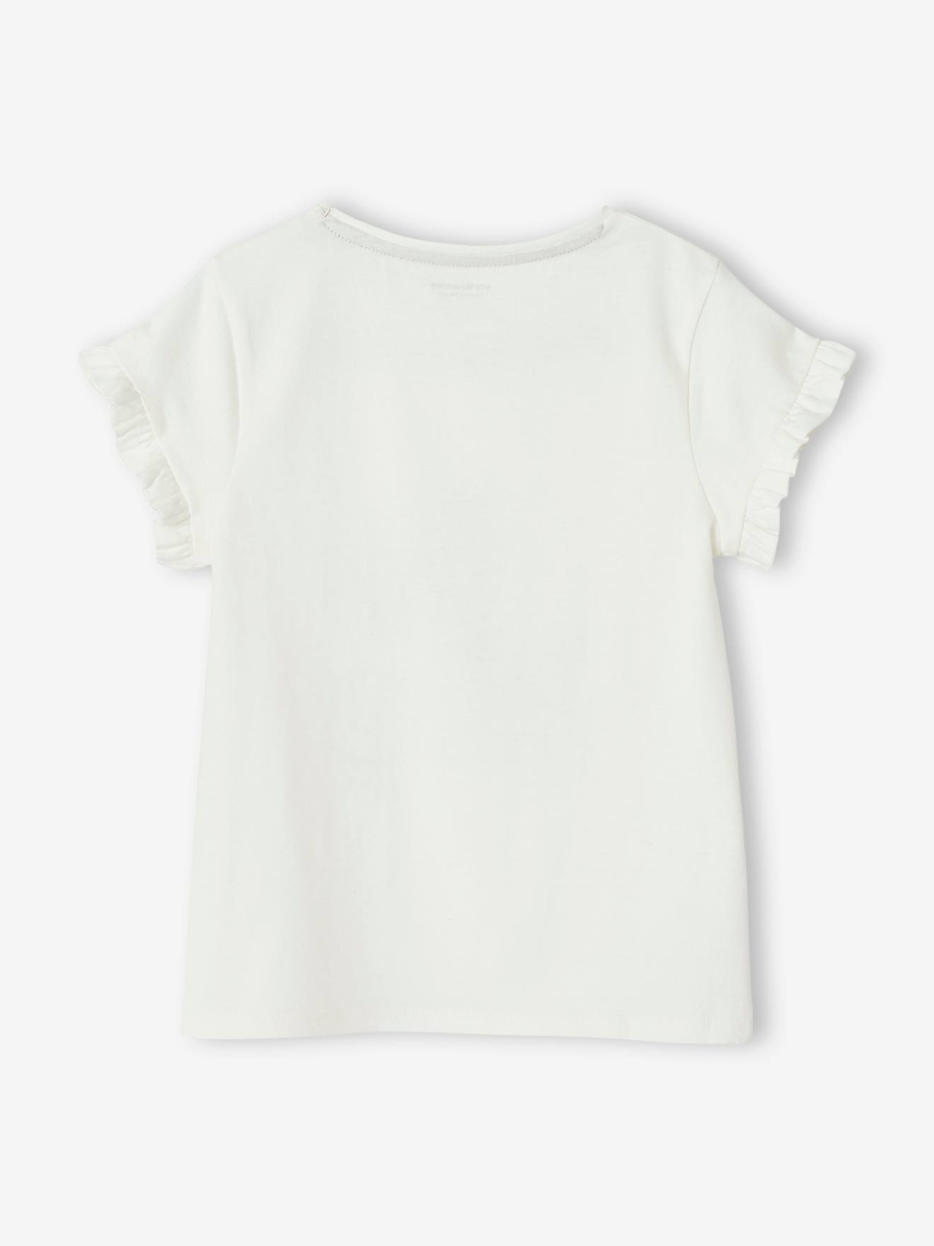 Vertbaudet Mädchen T-Shirt Oeko-Tex - wollweiß