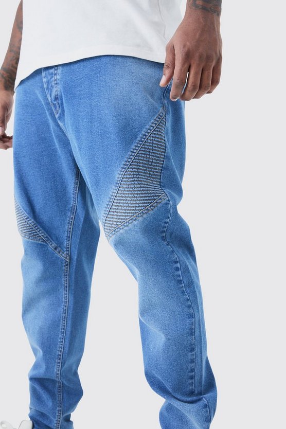 Plus Stretch Skinny Bikerjeans