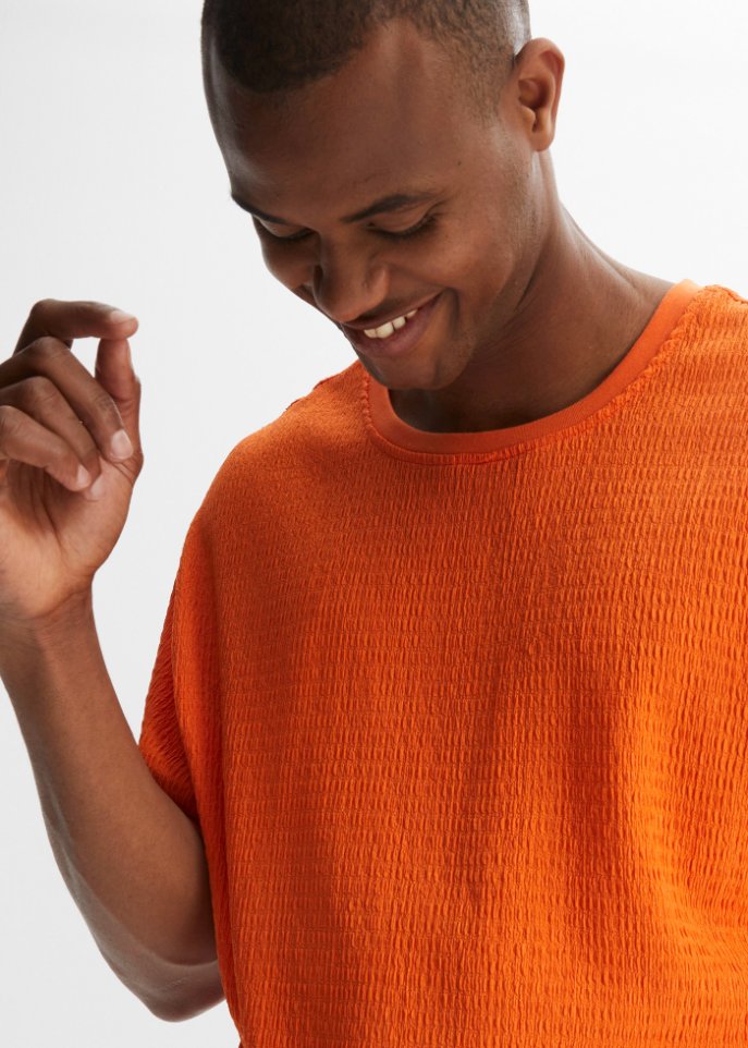 Nachhaltiges T-Shirt aus Strukturware, Loose Fit
