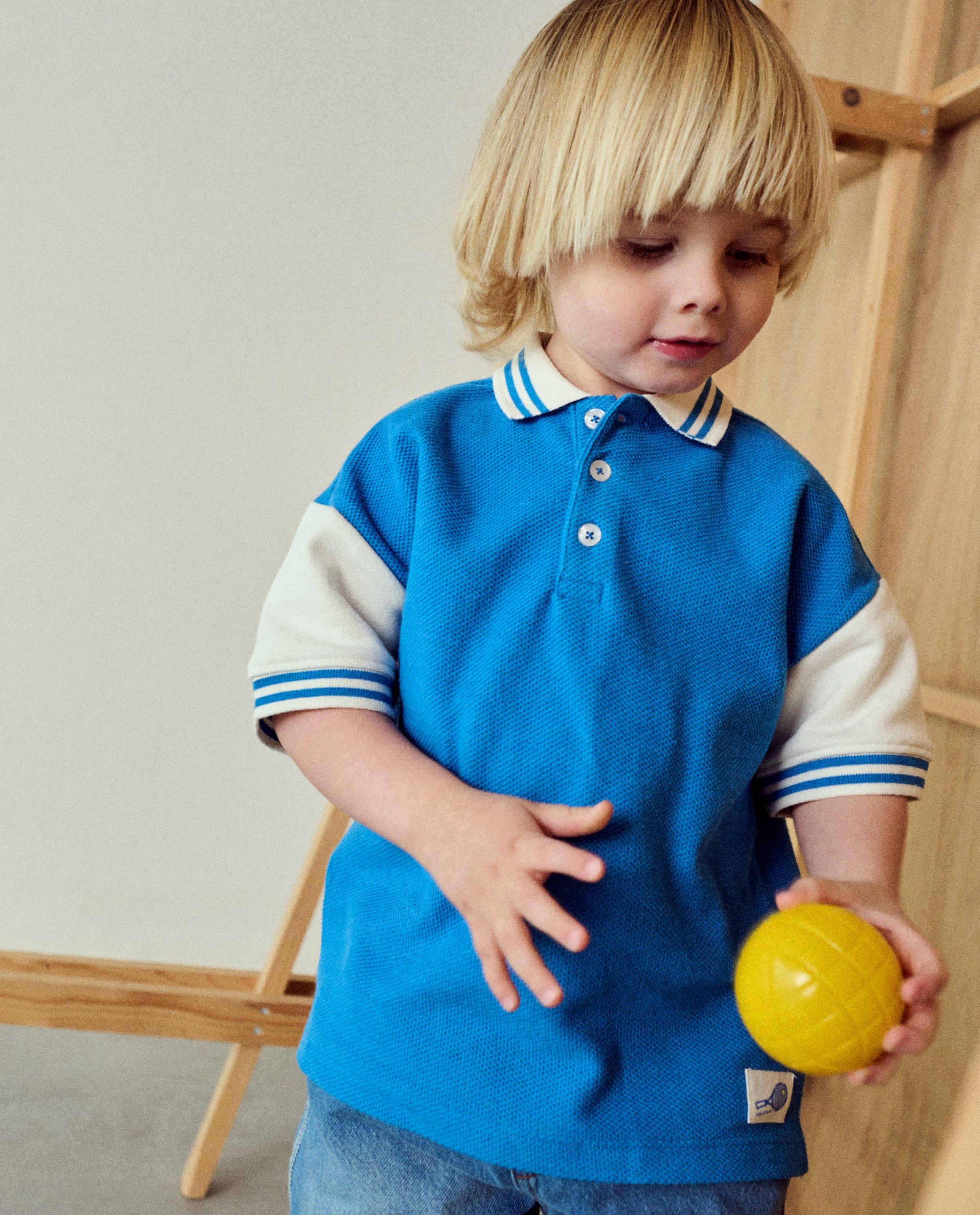 Kidz Nation póló élénkkék színblokkal