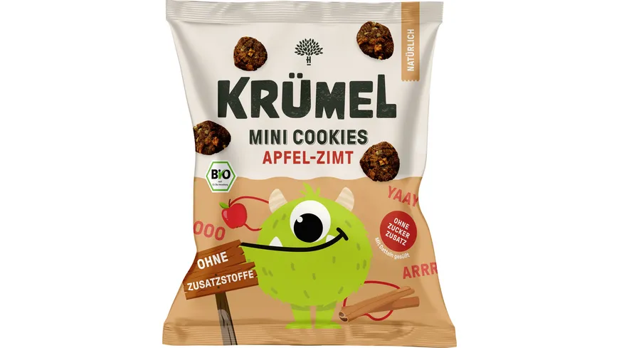 Krümel Bio Soft Cookies Apfel Zimt 50 g