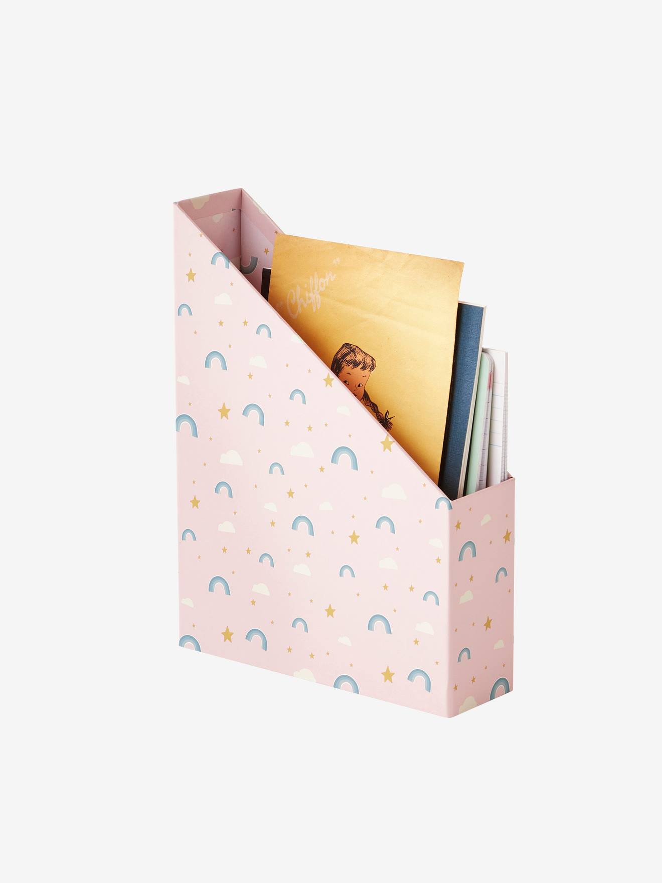 Vertbaudet Kinder Schreibtisch-Set REGENBOGEN - rosa