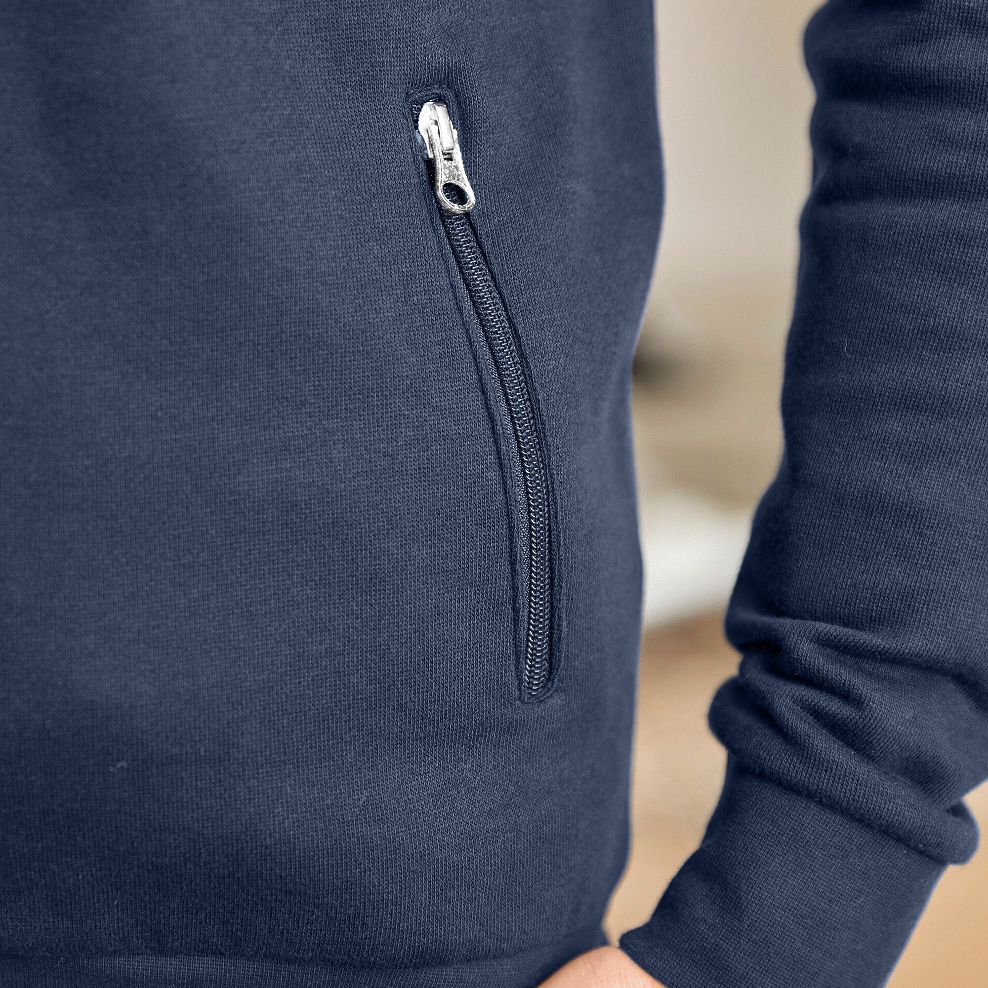 Veste molleton zippée