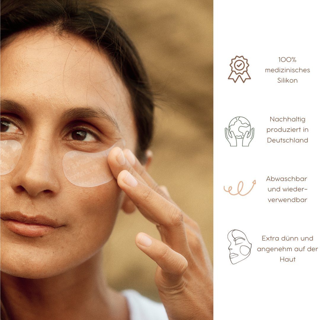 Marvin & Mitch Augenpads Marvin & Mitch -Wiederverwendbare Augenpads 100% medizinischem Silikon, 1 Paar (2Stk), Die Pads haben den Effekt deine eigene Creme/Serum zu intensivieren.
