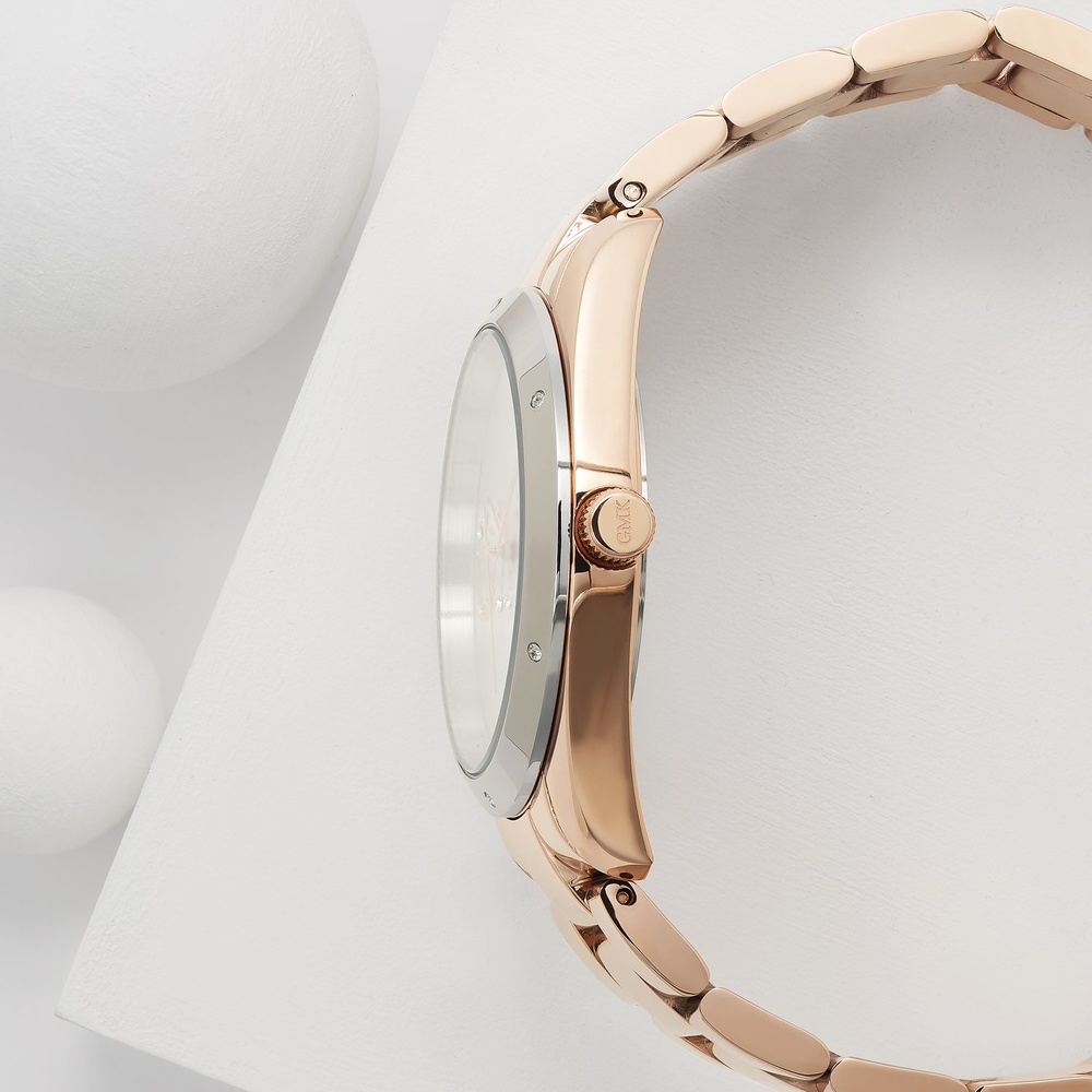 GMK Collection Montre pour femme Acier inoxydable, Acier inoxydable Montre