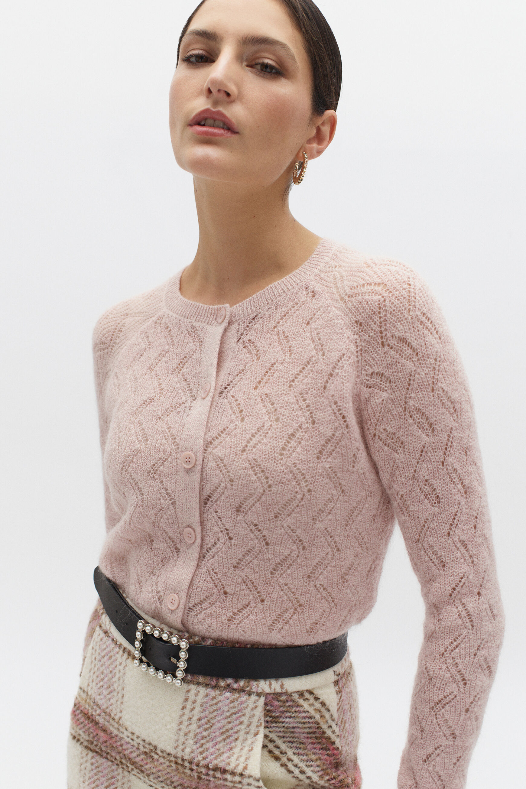 gilet micha rose clair femme
