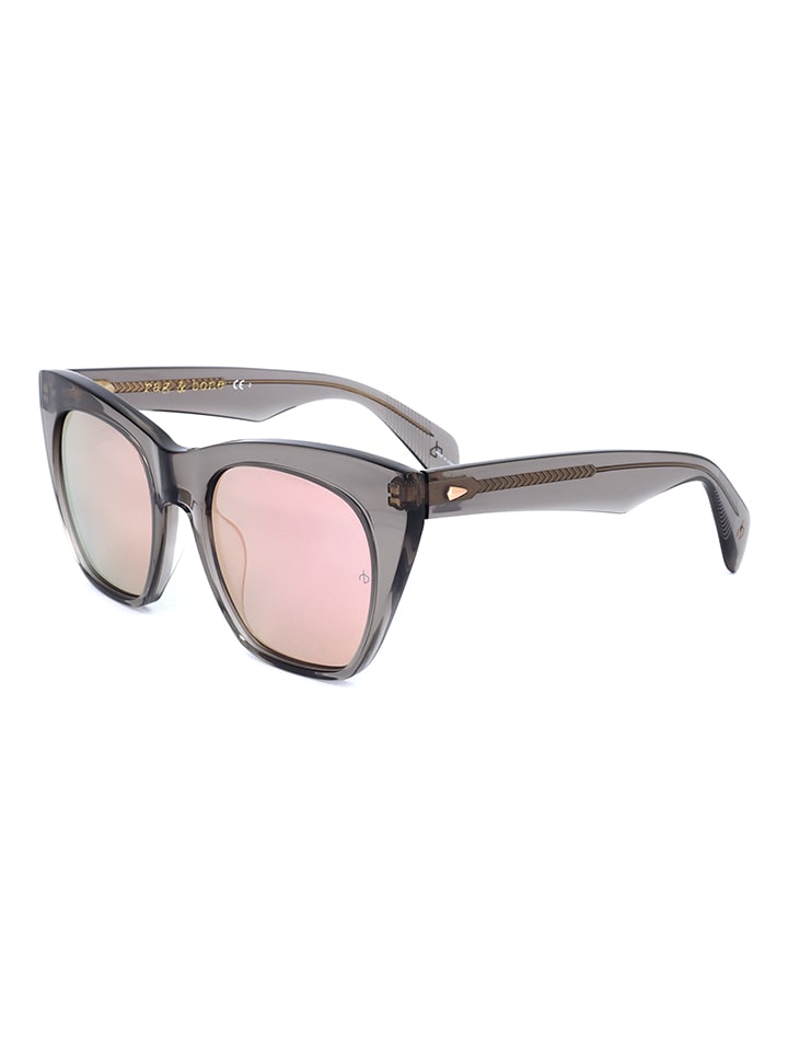 RAG & BONE Damen-Sonnenbrille in Grau/ Rosa günstig kaufen 52