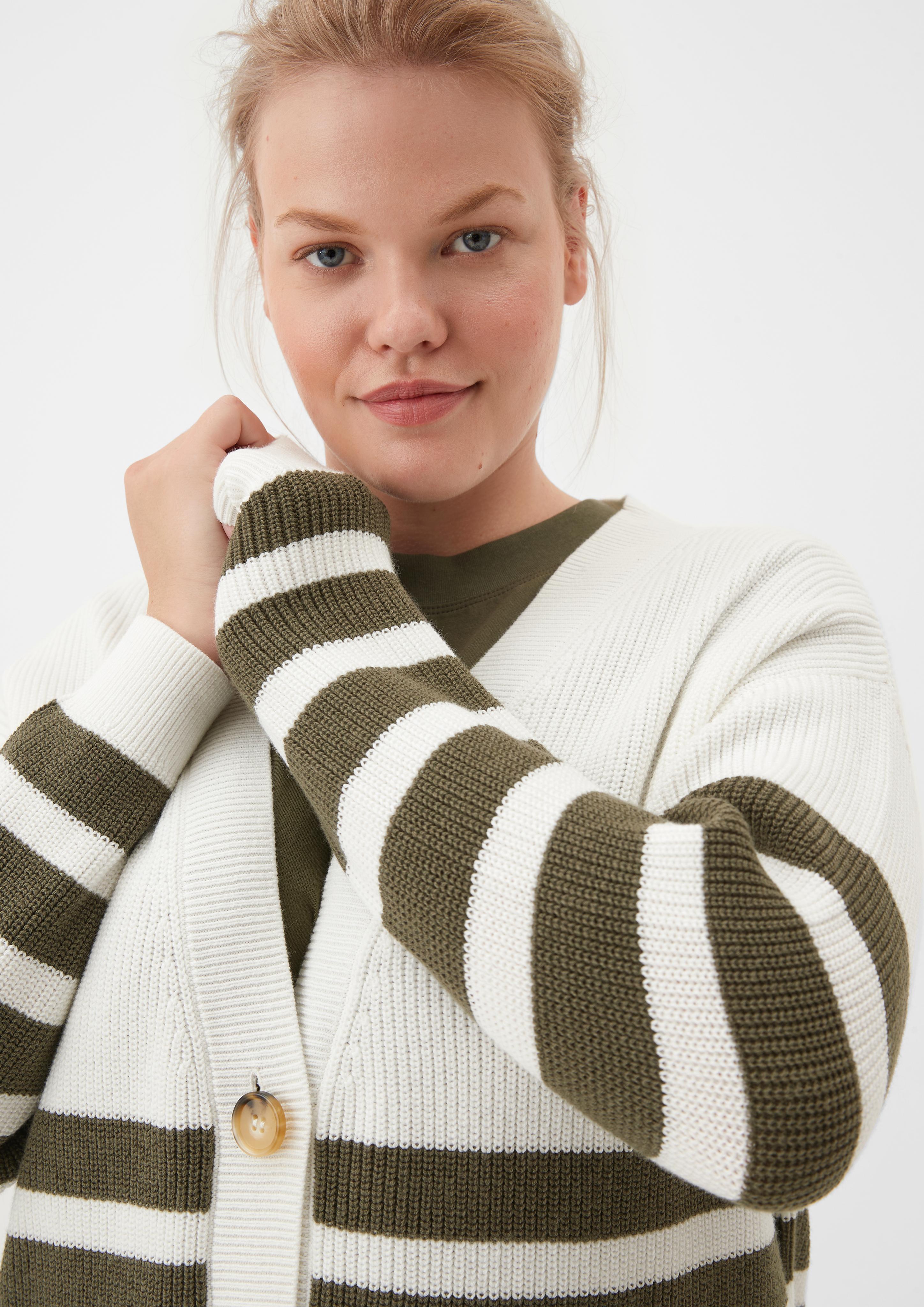 Cardigan mit Streifen  2122005-02G3