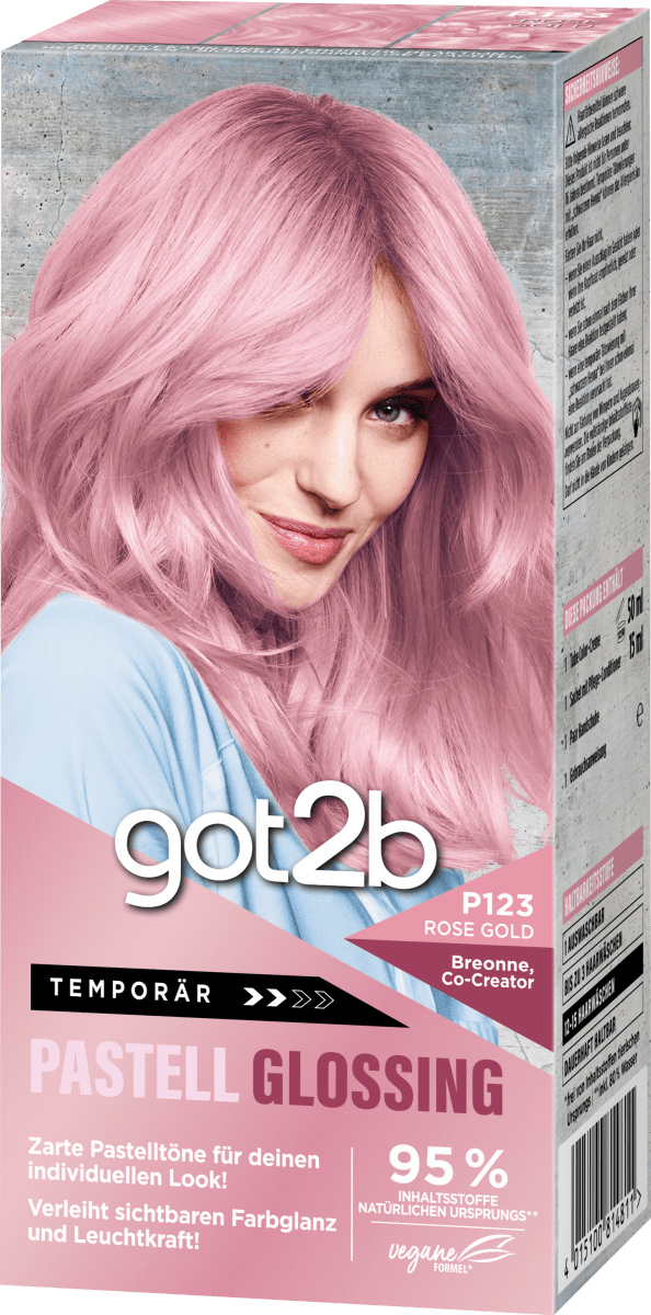 Farb-Glanzbehandlung Pastell Glossing P123 Rose Gold, 1 St