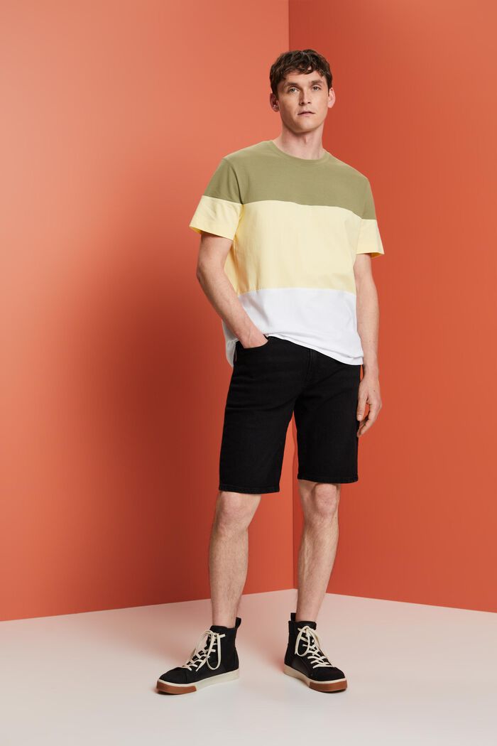 Colourblock-T-Shirt, 100 % Baumwolle
