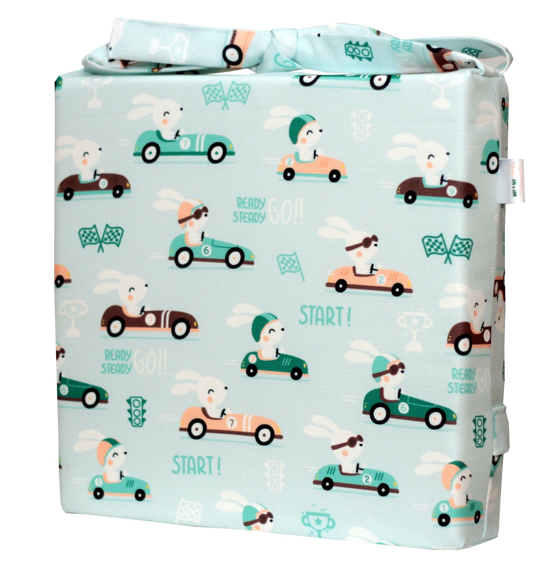 EMI & SAM Kindersitzerhöhung SITZKISSEN Sitzerhöhung für Kinder Stuhlkissen Kinderstuhl Hochstuhl, 4. Autos