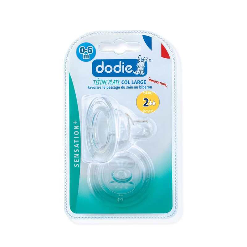 Tétine 0-6 mois débit 2 anti colique Dodie