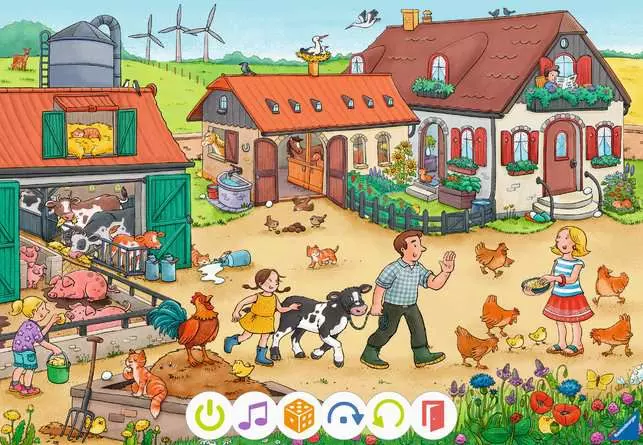 Kinderpuzzle ab 3 Jahren - tiptoi® Puzzle für kleine Entdecker: Bauernhof - 12 Teile