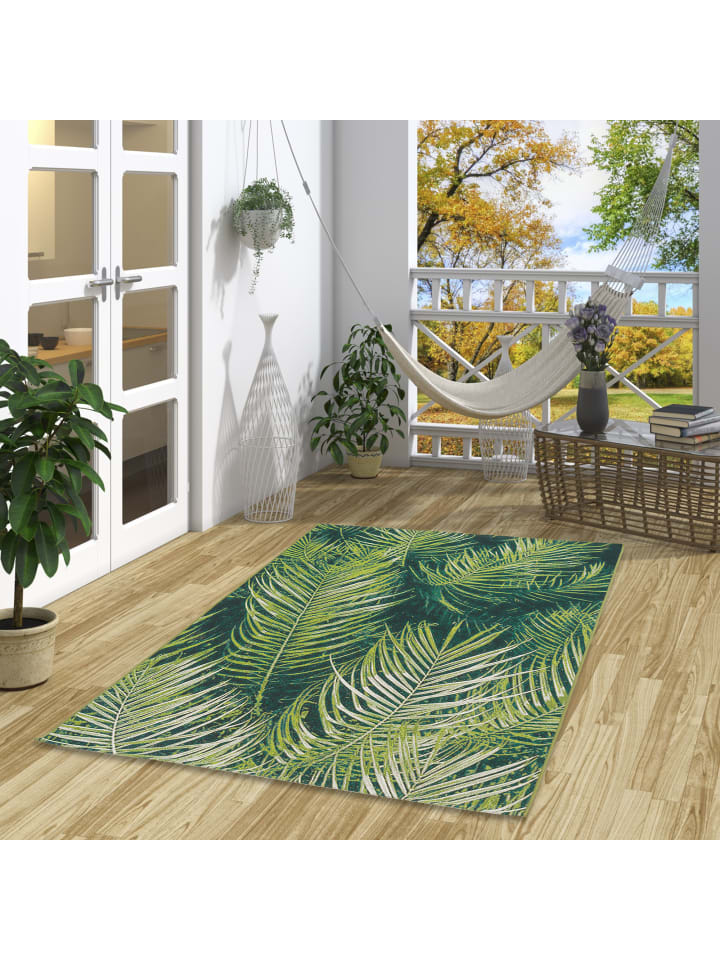 Pergamon In- und Outdoor Teppich Malibu in Grün günstig kaufen