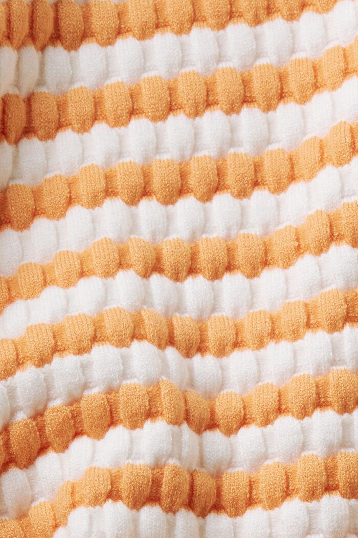 Gestreifter Pullover mit verkürzten Ärmeln