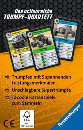 Auto Monster - Kartenspiel ab 7 Jahren