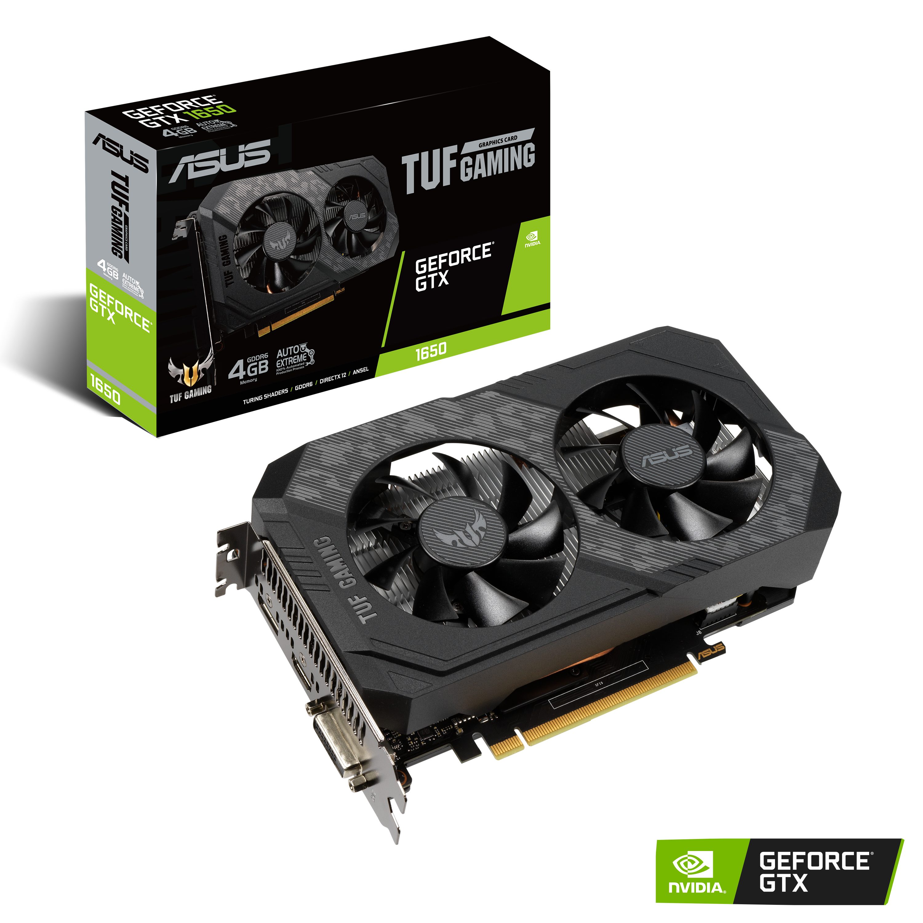 Asus TUF-GTX1650-4GD6-GAMING Grafikkarte (4 GB, GDDR6)