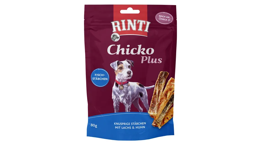 RINTI Hundesnack Chicko Plus Fischstäbchen 80 g