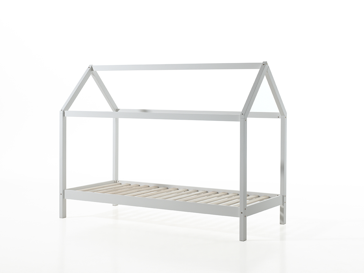 VIPACK Dallas 2 Hausbett 90 x 200 cm Liegefläche, Weiß