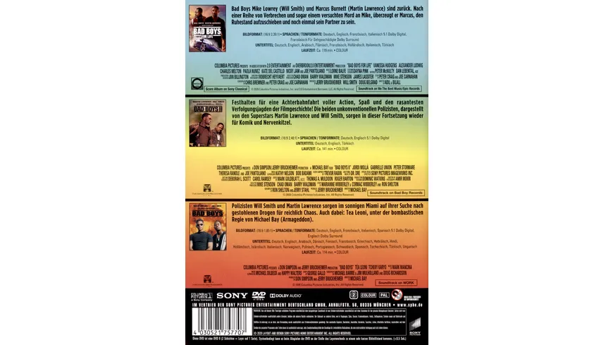 Bad Boys 1-3  [3 DVDs]