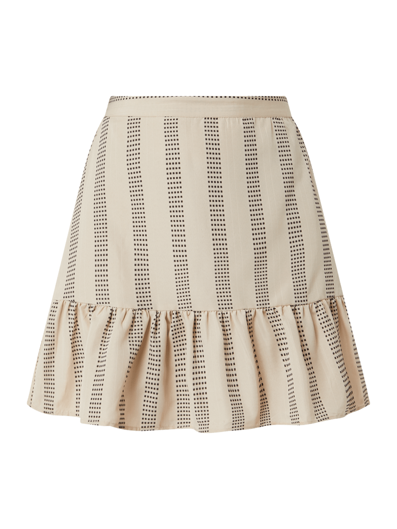 Minirock mit Allover-Muster Modell 'Etna' in beige