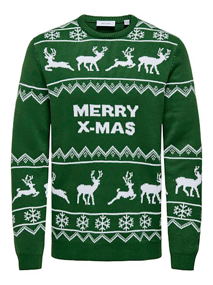 ONLY & SONS Pullover in Grün günstig kaufen
