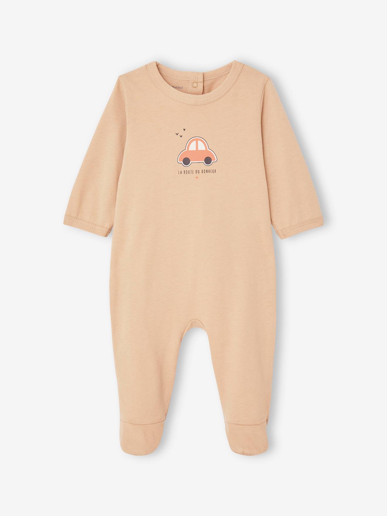 Vertbaudet 2er-Pack Baby Strampler aus Jersey Oeko-Tex - pfirsich