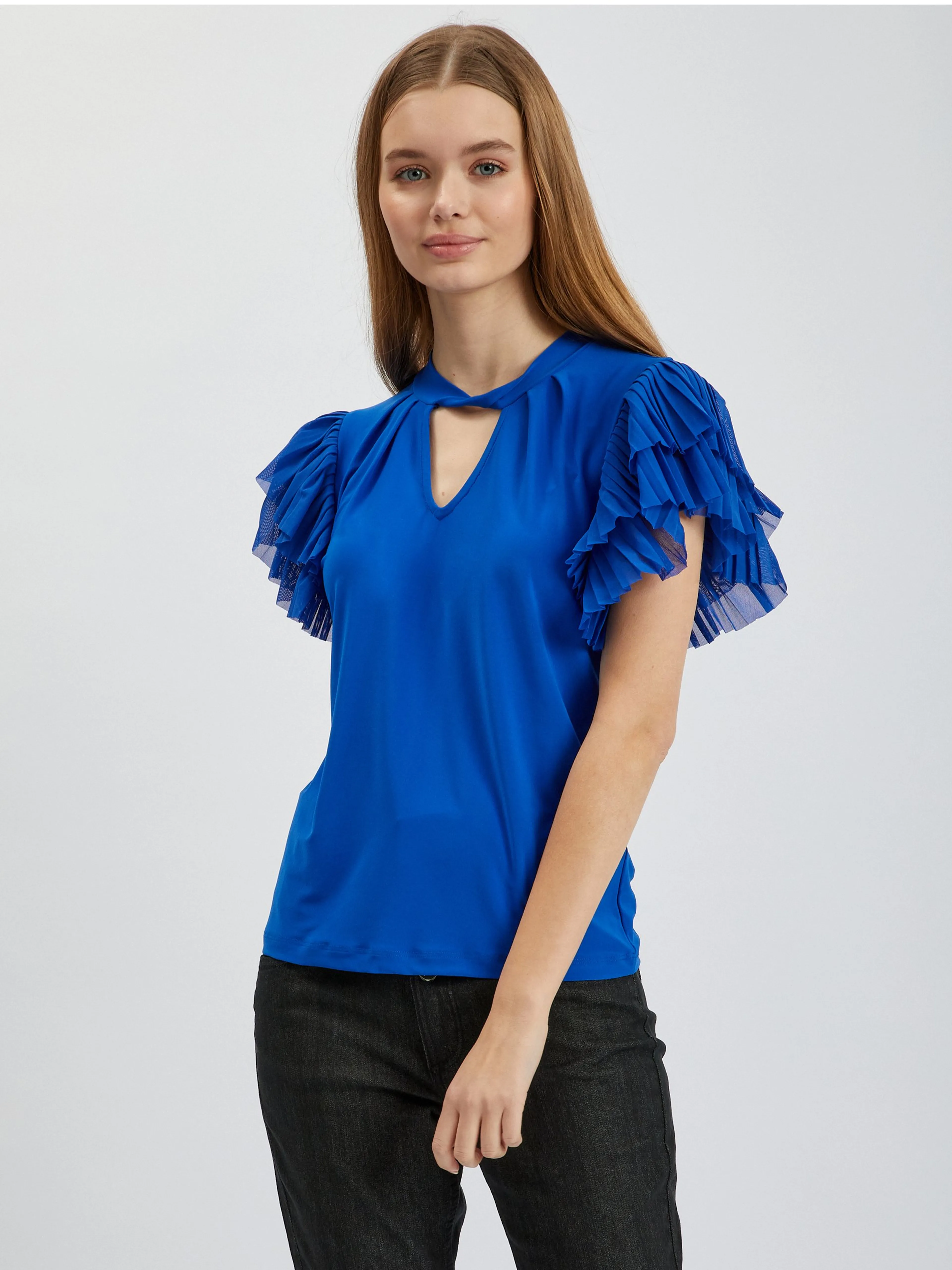 Blaue Damenbluse ORSAY