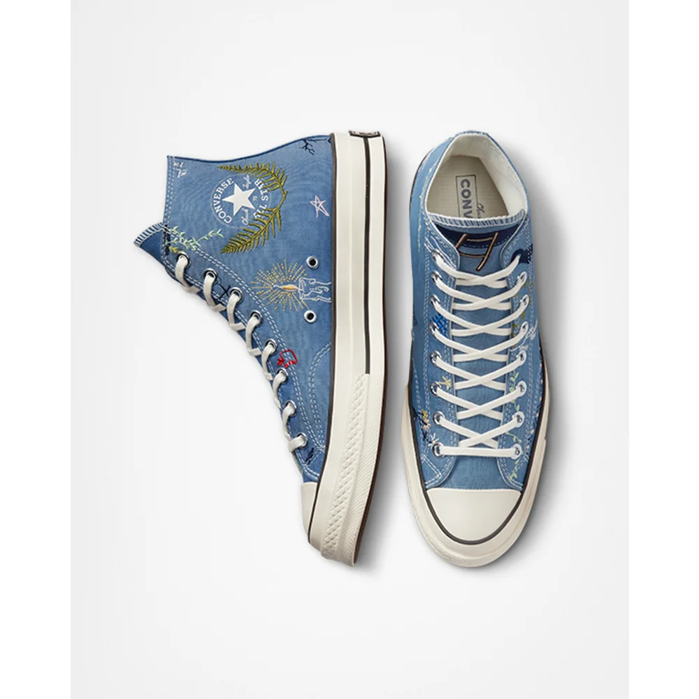 Converse Chuck 70 Embroidery High A03664C / blau