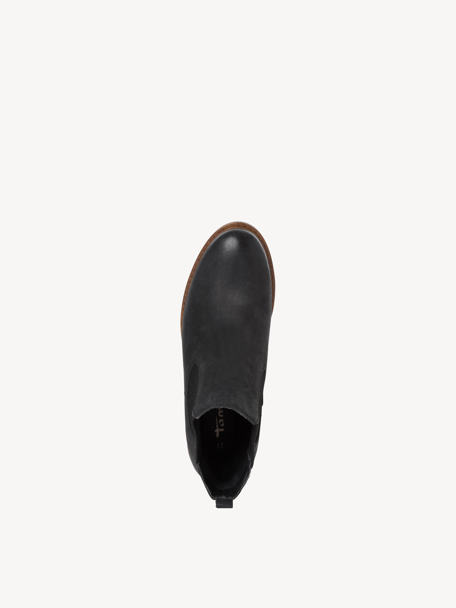 Bottine Chelsea en cuir - noir