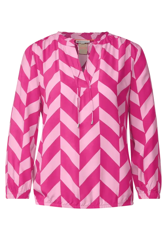 Street One Bluse mit Zick Zack Muster