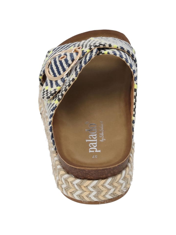 palado Plateau-Pantoletten in NAVY MULTI günstig kaufen