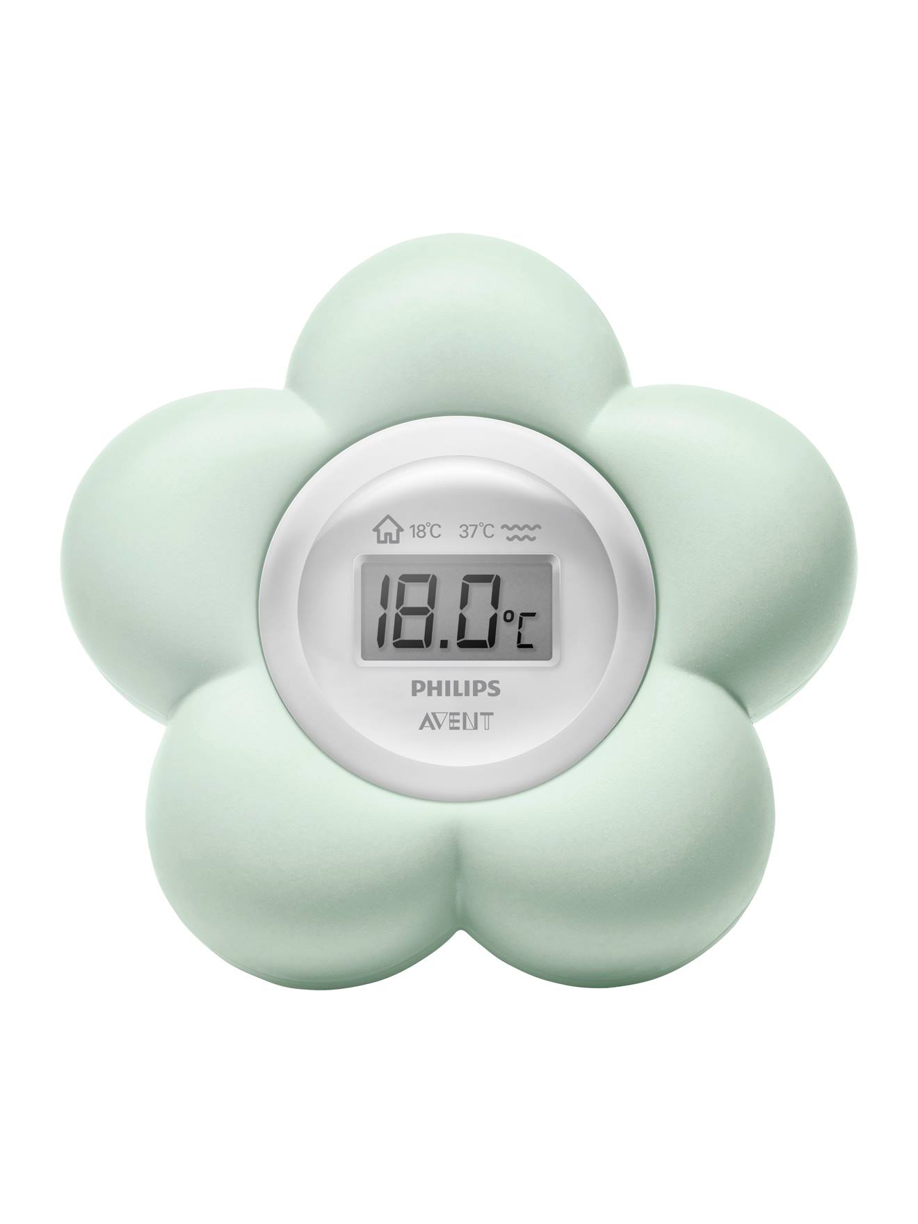 Thermomètre numérique 2 en 1 Philips AVENT forme fleur vert