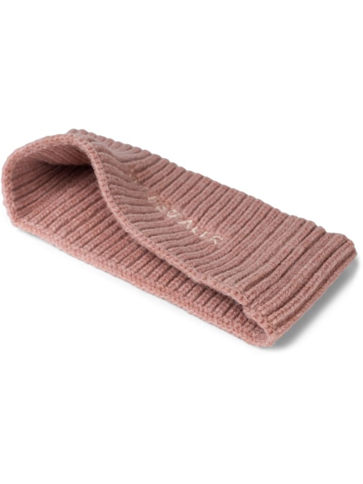 styleBREAKER Strick Stirnband mit Logo in Altrose günstig kaufen onesize