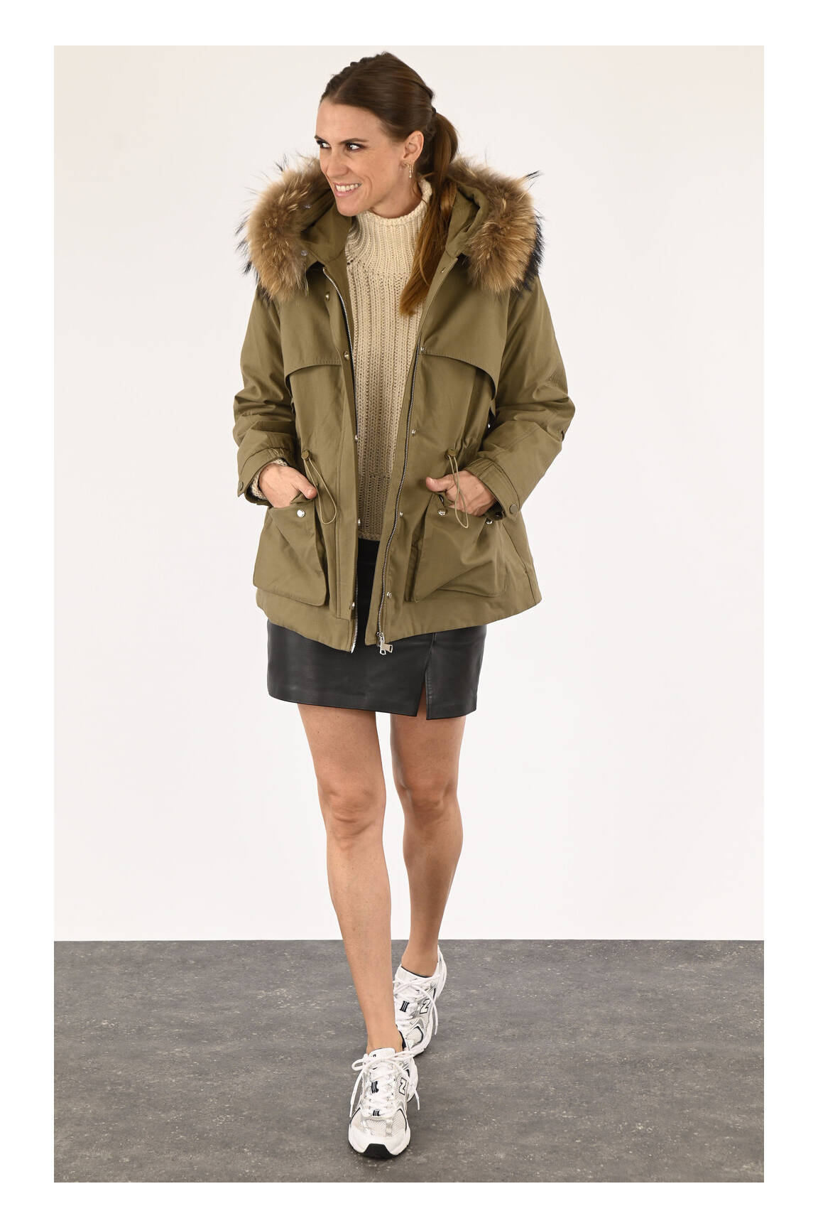 Levinsky Parkas Femme couleur vert