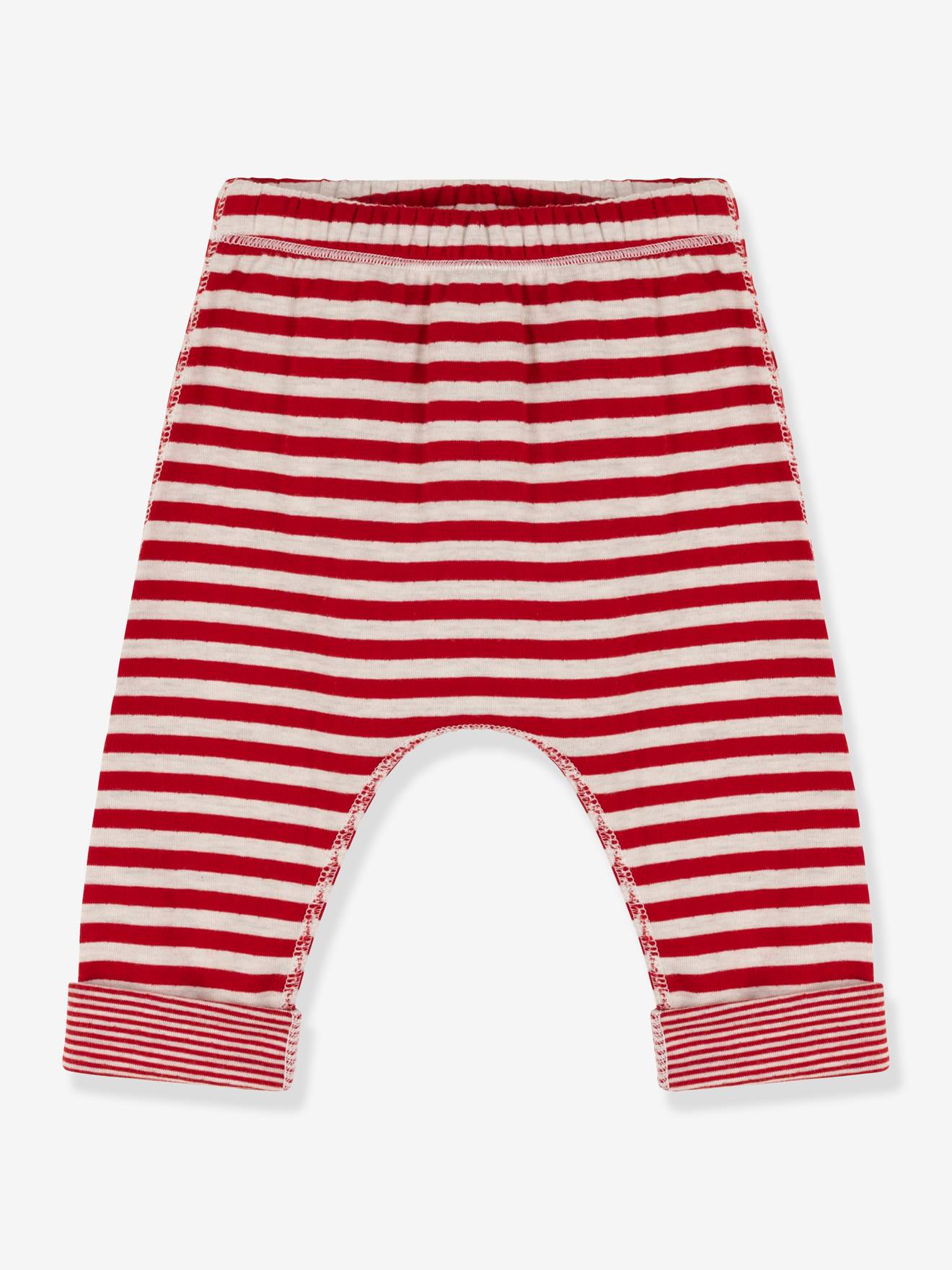 Petit Bateau Wattierte Baby Ringelhose PETIT BATEAU - rot
