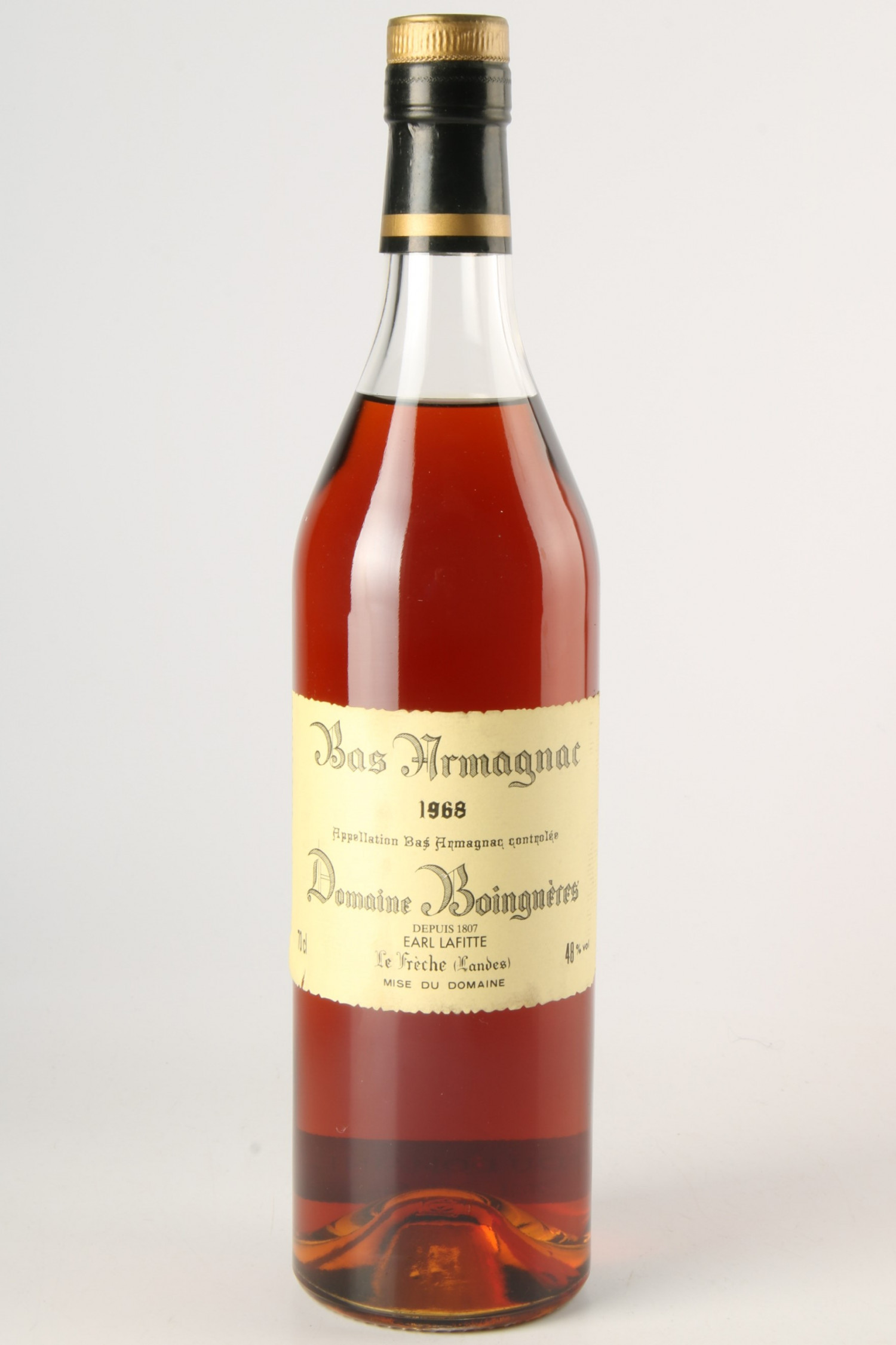 Vin 1968 BOINCHERES Bas Armagnac 1968, Armagnac. Vin ancien - SoDivin