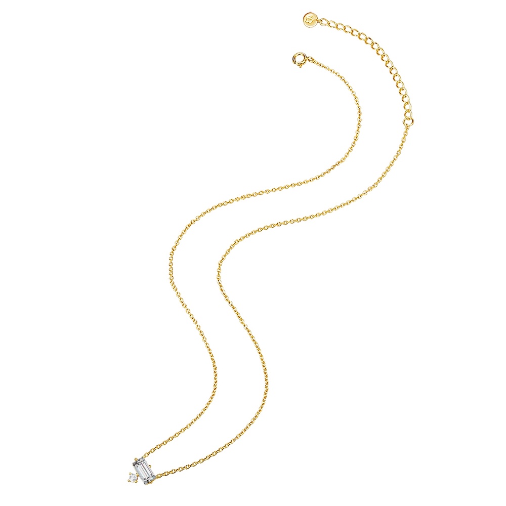 Glanzstücke München Collier en argent Argent sterling Oxyde de zirconium (CZ) en Or jaune collier