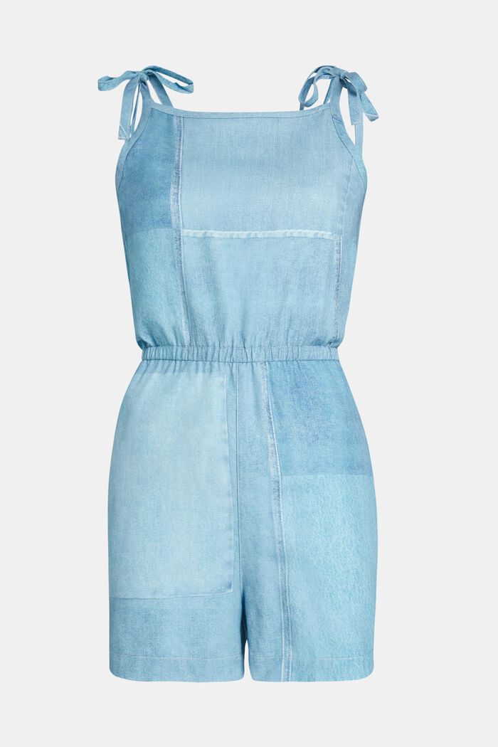 Denim Not Denim Playsuit mit Print
