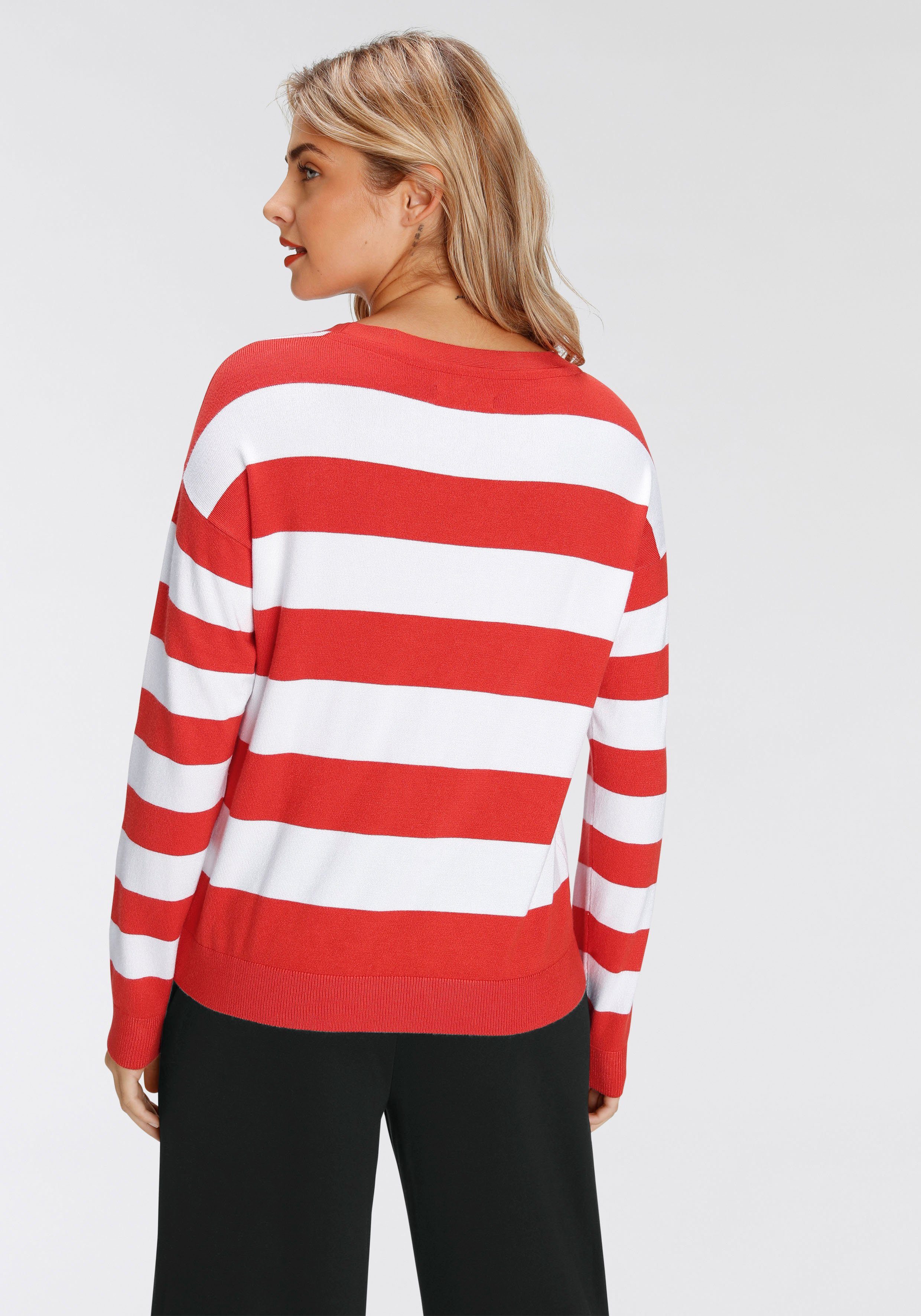 AJC Streifenpullover im Colourblocking mit U-Boot-Ausschnitt - NEUE KOLLEKTION