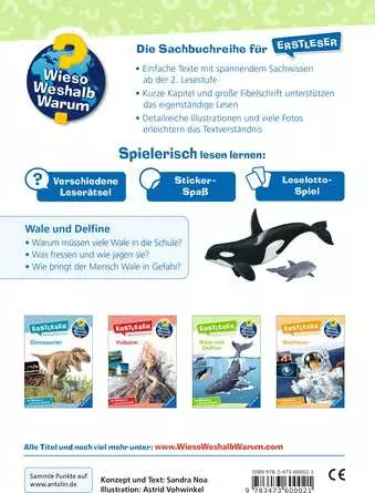Ravensburger Wieso? Weshalb? Warum? Erstleser, Band 3: Wale und Delfine