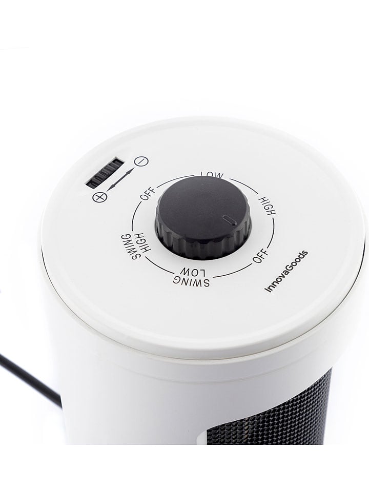 InnovaGoods Selbstdrehende Keramikheizung in Weiß/ Schwarz - (H)23,5 cm günstig kaufen onesize