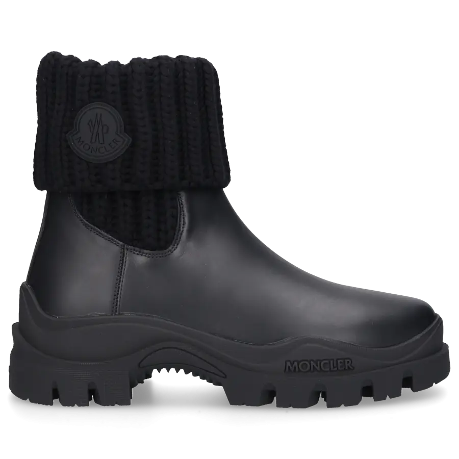 Moncler - Klassische Stiefeletten LARUE CUFF Kalbsleder - schwarz