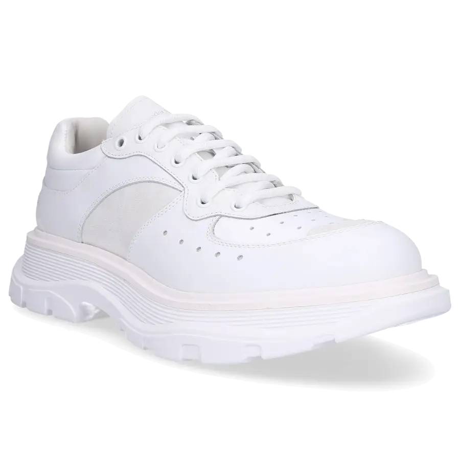 Alexander McQueen - Sneaker low WHRH5 Kalbsleder Nubukleder - weiß