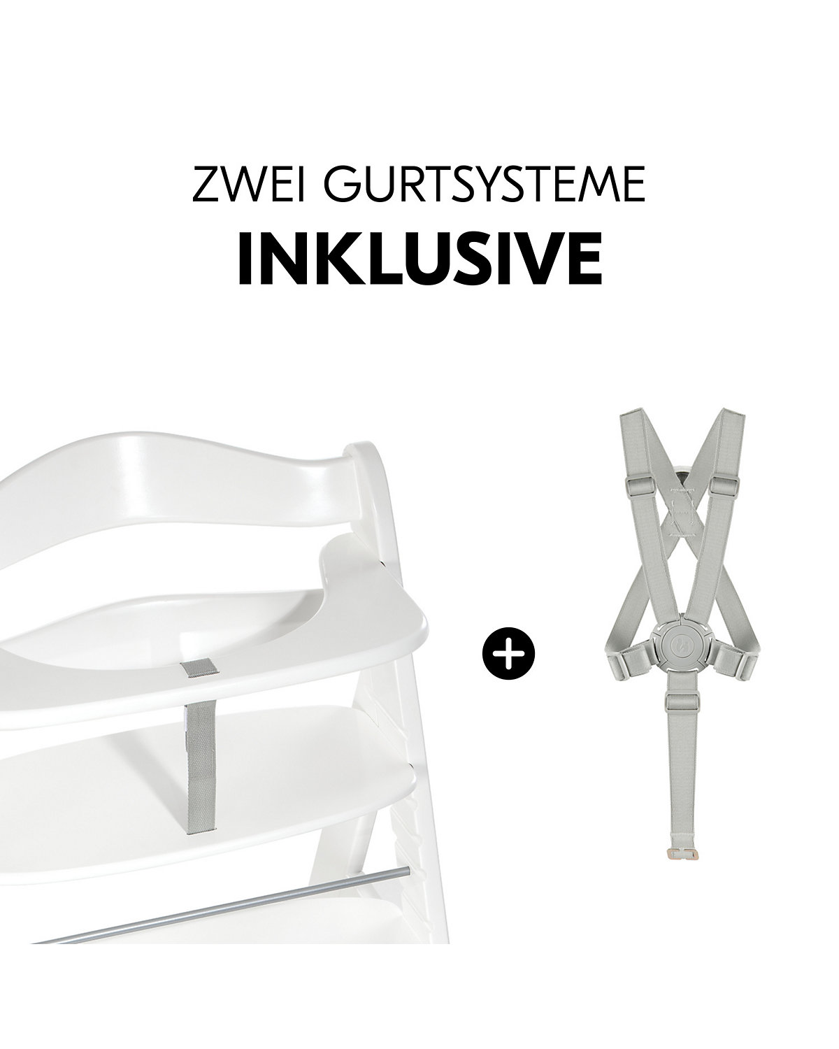 Hochstuhl Beta+ inkl. Sitzverkleinerer, White